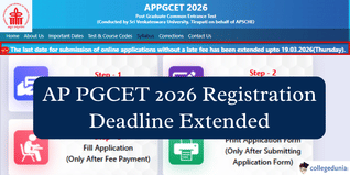 AP PGCET 2026 Registration Deadline Extended; Apply by March 19 @cets.apsche.ap.gov.in